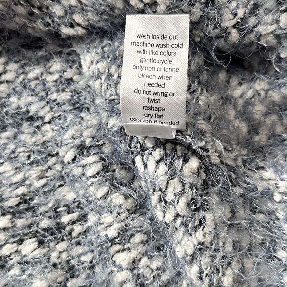 SO Womens Oversized Chunky Teddy Sweater Size XXL Super Soft Y2K Whimsigoth Blue - Picture 8 of 9